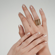 Anillo "Bold Lines" – Chapa de Oro