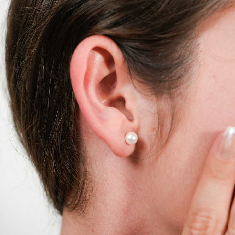 Broquel Essential Pearl – Plata 925 con rodio