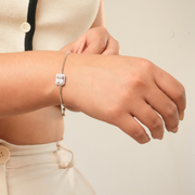 Pulsera Luz Central – Plata 925 con rodio