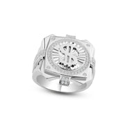 Anillo Signo de Dólar para Caballero – Plata .925 con rodio