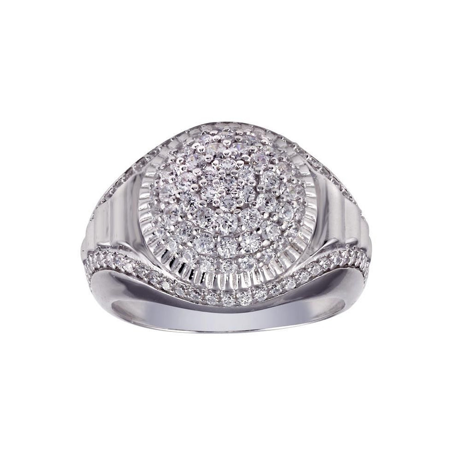Anillo Mini Domo para Caballero – Plata .925 con rodio