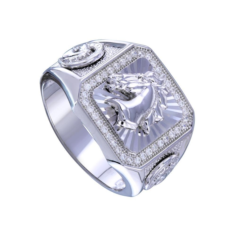 Anillo Corcel para Caballero – Plata .925 con rodio