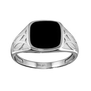 Anillo Celta Negro para Caballero – Plata .925 con rodio