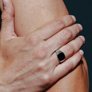 Anillo Celta Negro para Caballero – Plata .925 con rodio