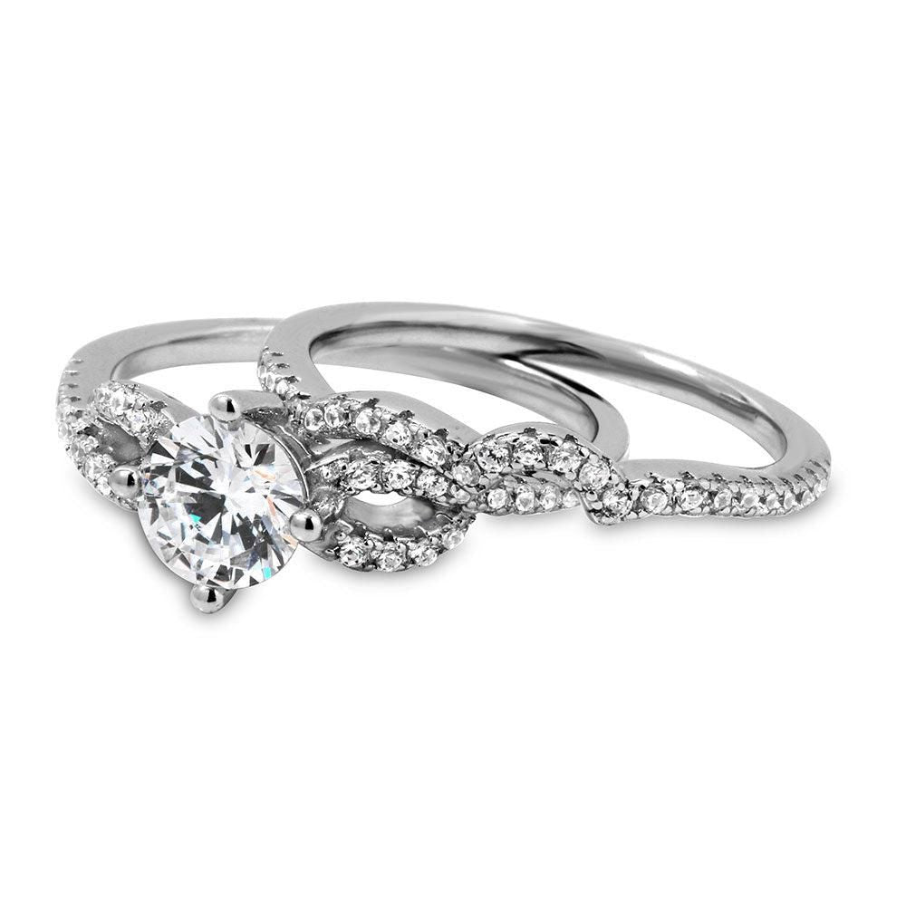 Anillo Promesa Wave con Banda en Plata 925 – Circonita cúbica
