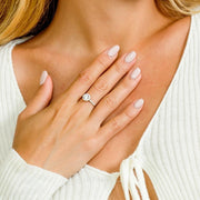 Anillo Solitario Redondo en Plata 925 – Brillo centrado