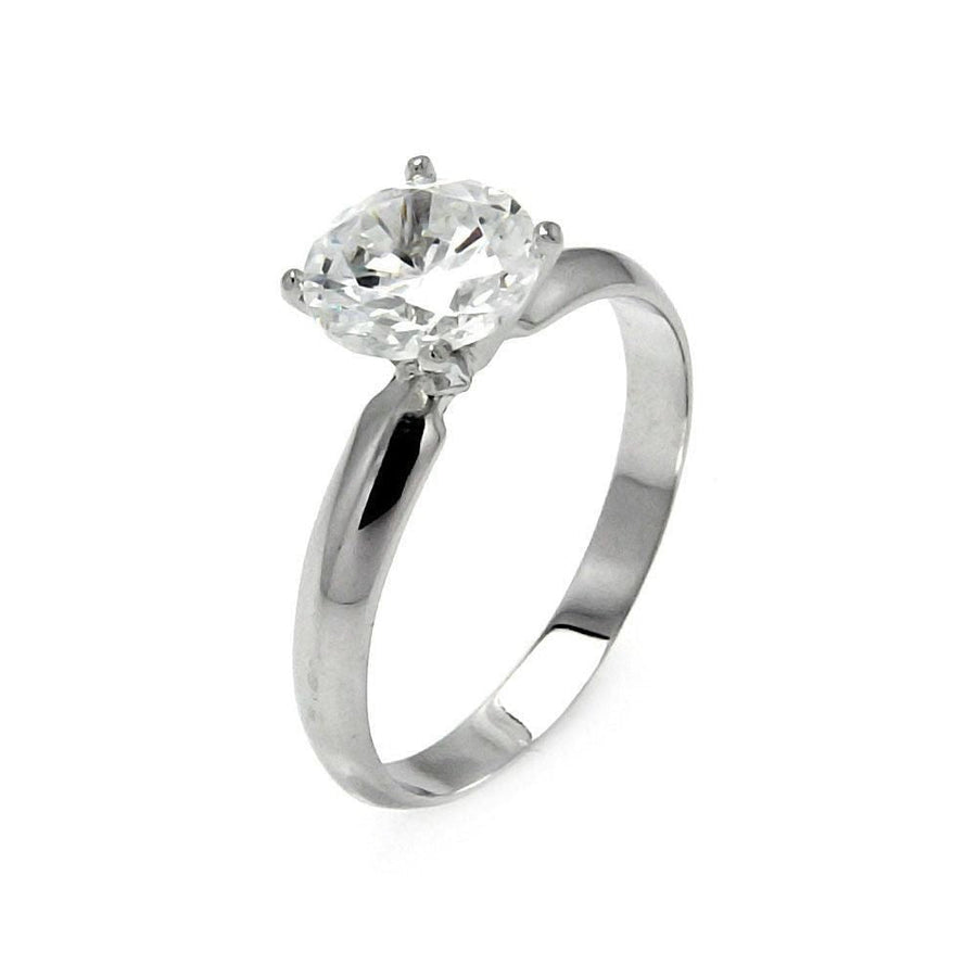 Anillo Solitario Promesa – Plata 925 con rodio y zirconia cúbica