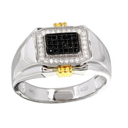 Anillo Dos Tonos para Caballero – Plata .925 con rodio