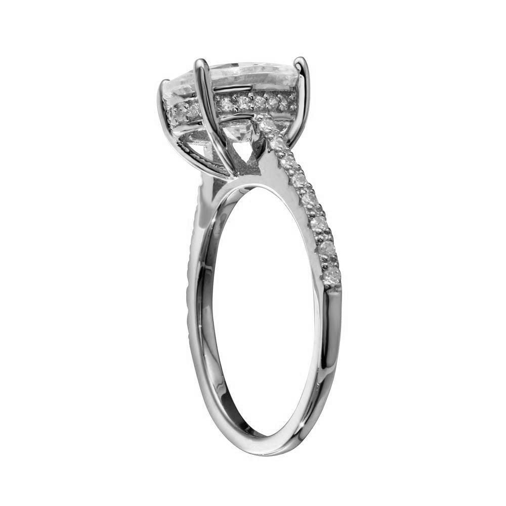 Anillo Solitario Ovalado en Plata 925 – Brillo alargado y elegante