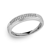 Anillo Trío Pavé para Caballero – Plata .925 con rodio