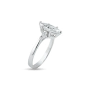 Anillo Solitario Marquise Zirconia en Plata 925 – Elegancia nupcial