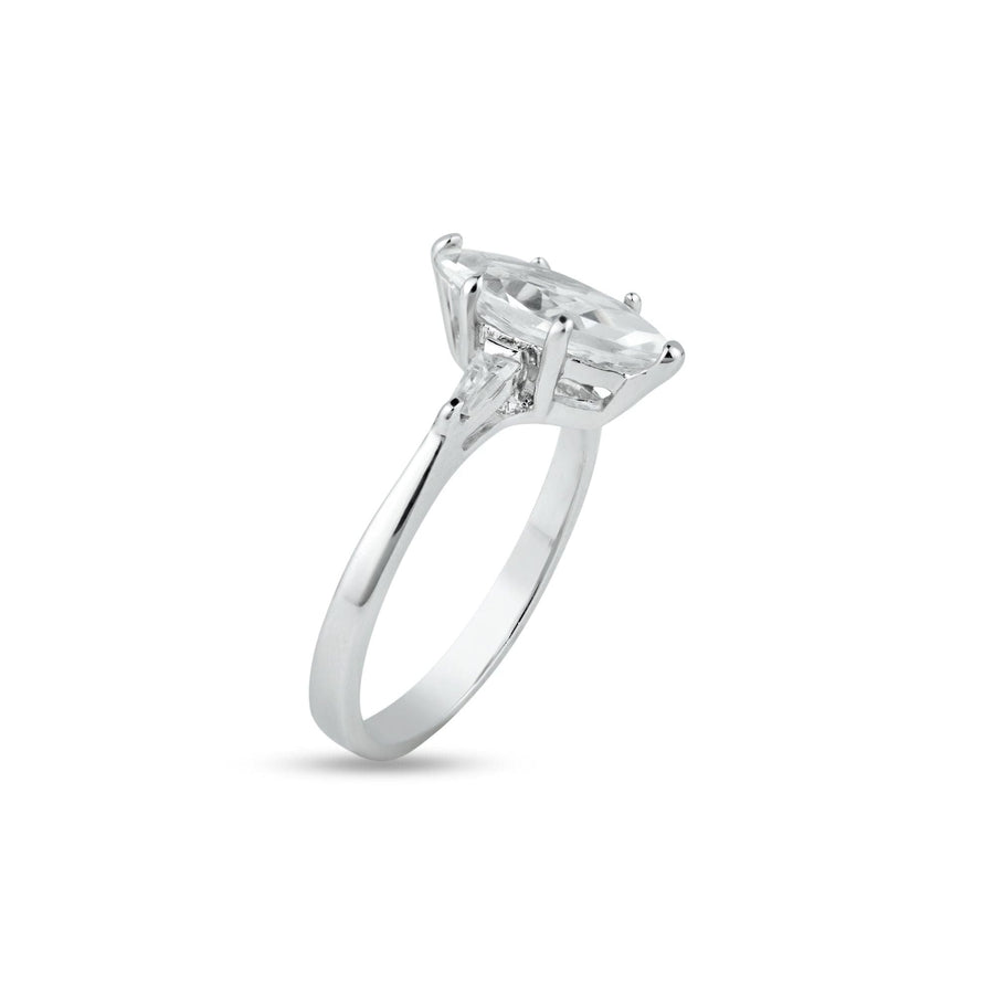 Anillo Solitario Marquise Zirconia en Plata 925 – Elegancia nupcial
