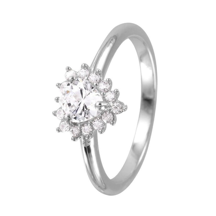 Anillo Solitario Corazón con Zirconia en Plata 925 – Amor eterno