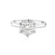 Anillo Compromiso Moissanita 2 ct en Plata 925 – Brillo de alta gama