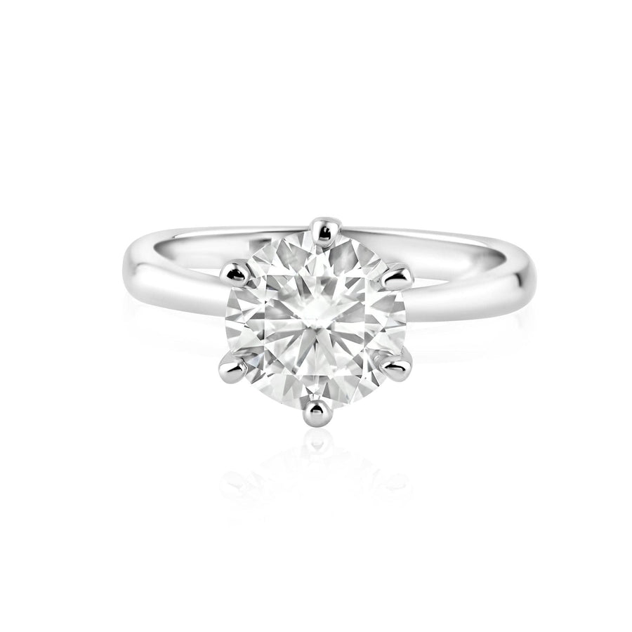 Anillo Compromiso Moissanita 2 ct en Plata 925 – Brillo de alta gama