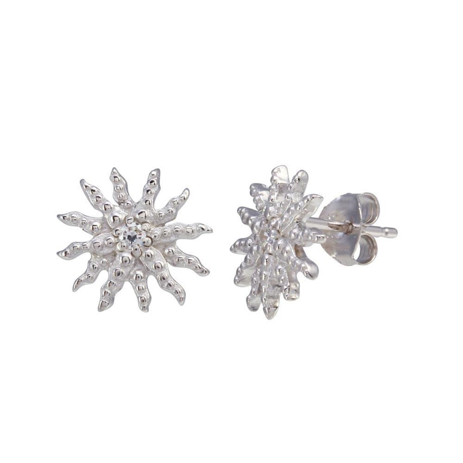Broqueles Sol con Circonitas en Plata 925 – Calidez y alegría
