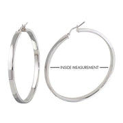 Aretes Aro Plano de 4 mm en Plata 925 – Elegancia versátil