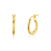 Aretes Aro Plano de 2 mm en Plata 925 – Elegancia discreta