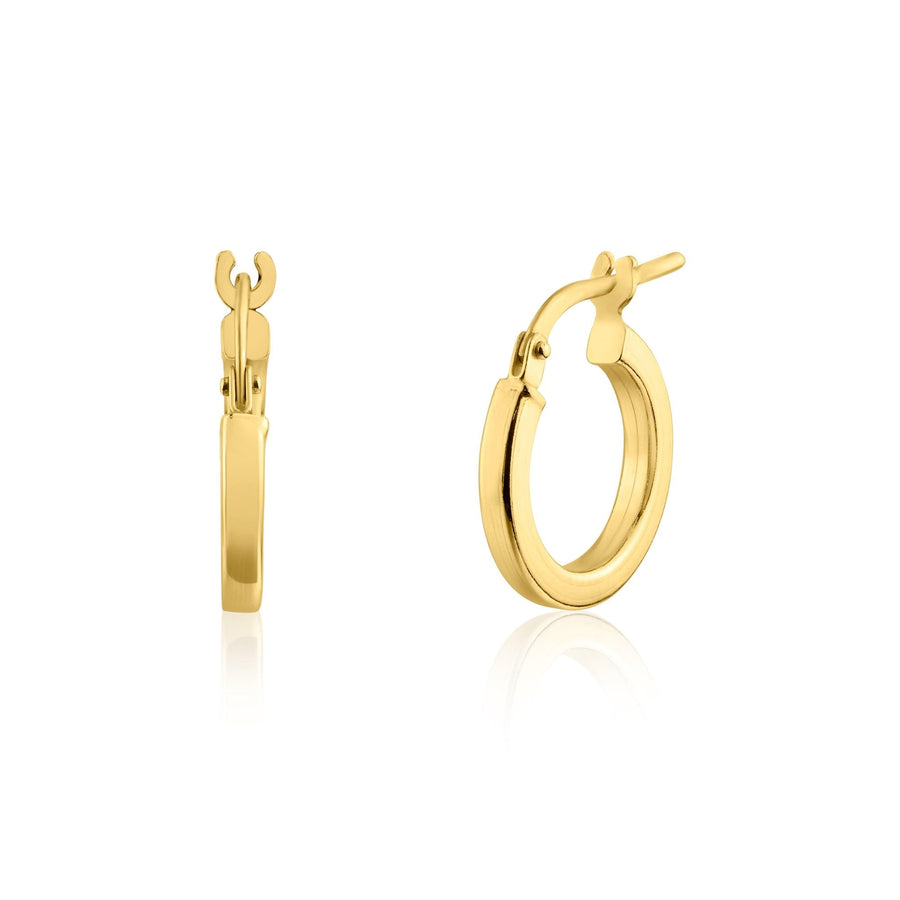 Aretes Aro Plano de 2 mm en Plata 925 – Elegancia discreta