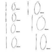 Aretes Aro Plano de 2 mm en Plata 925 – Elegancia discreta