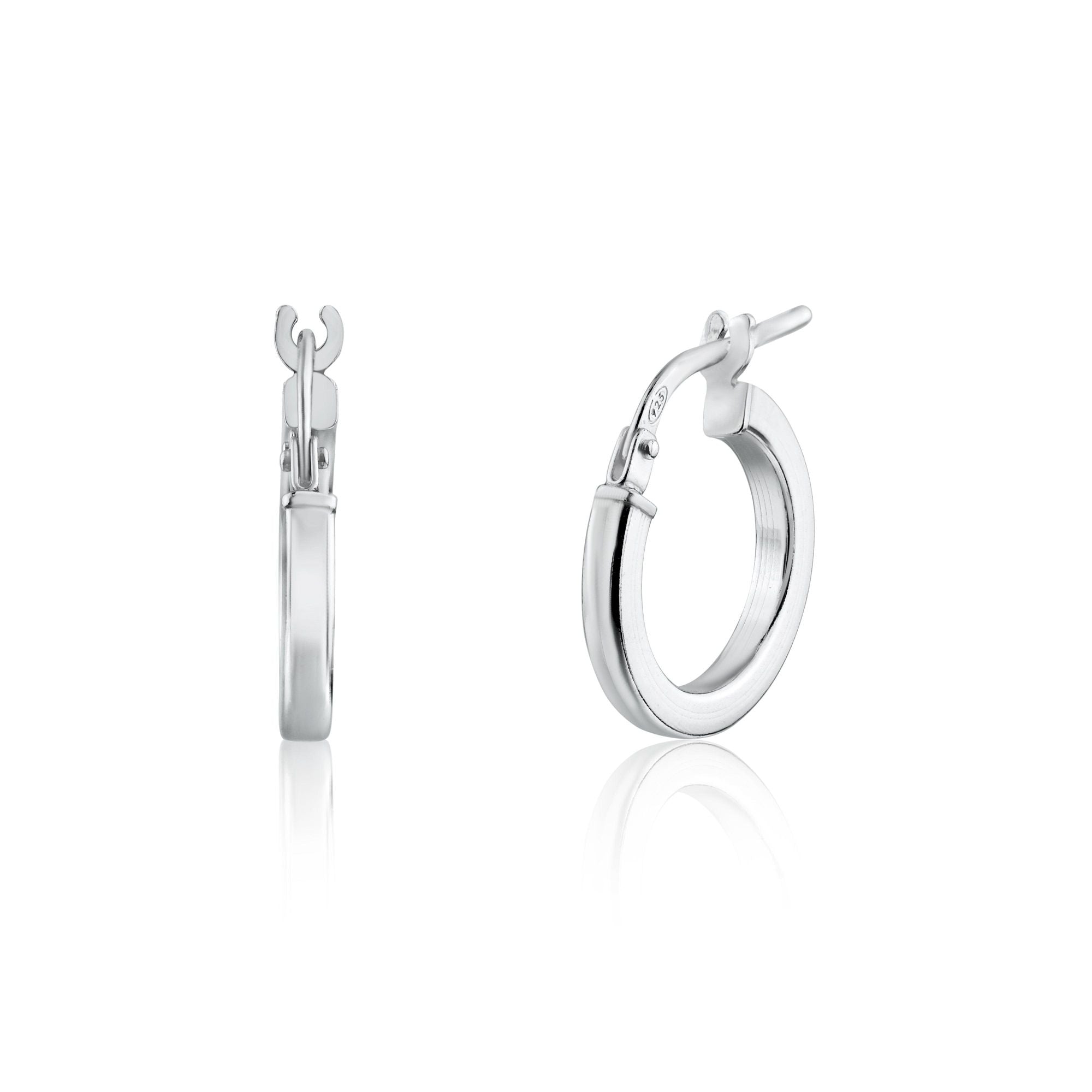 Aretes Aro Plano de 2 mm en Plata 925 – Elegancia discreta