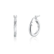 Aretes Aro Plano de 2 mm en Plata 925 – Elegancia discreta