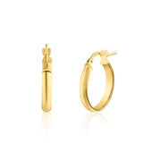 Aretes Aro Media Caña en Plata 925 – Elegancia discreta