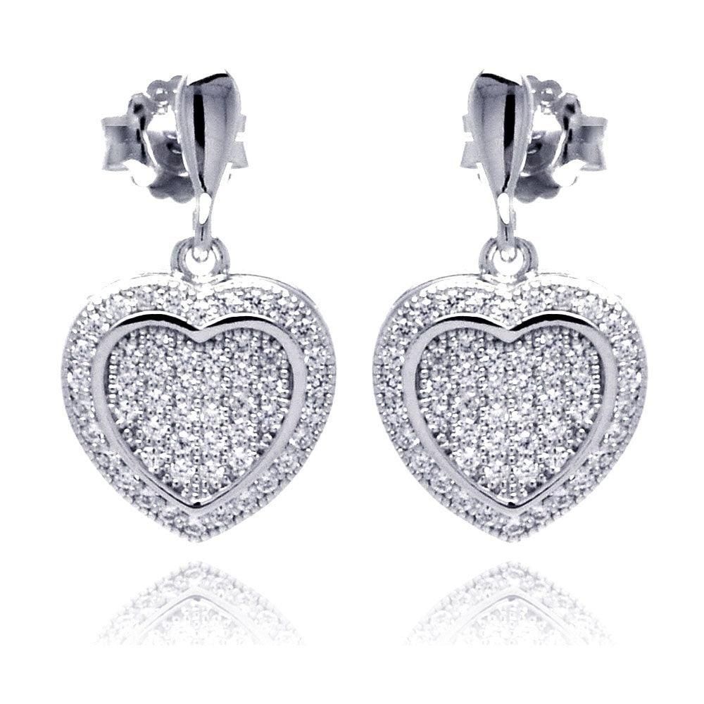 Aretes Corazón Pavé – Amor que Resplandece