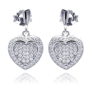 Aretes Corazón Pavé – Amor que Resplandece