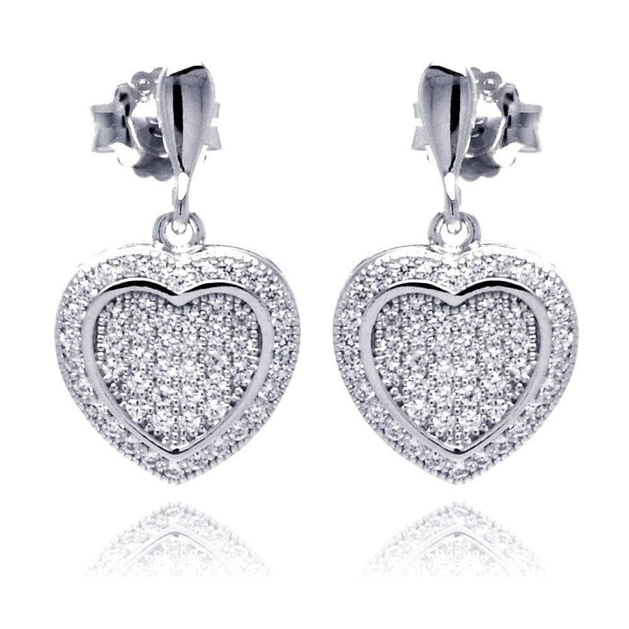 Aretes Corazón Pavé – Amor que Resplandece