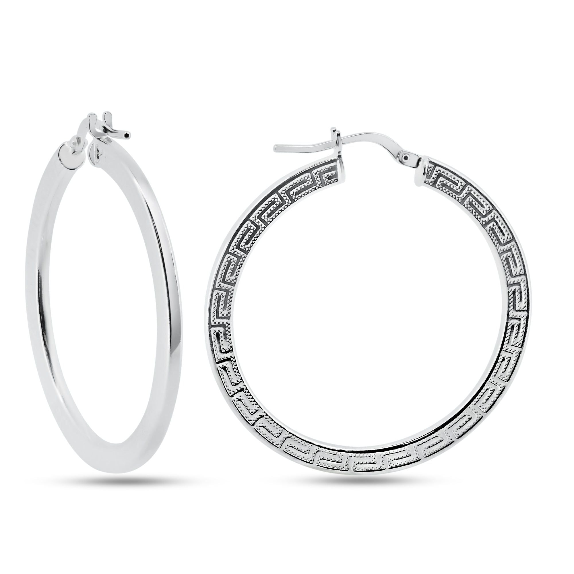 Aretes Aro Celta en Plata 925 – Brillo natural