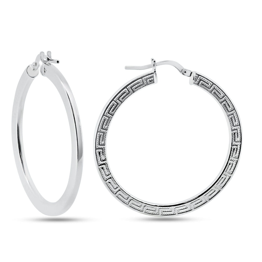 Aretes Aro Celta en Plata 925 – Brillo natural