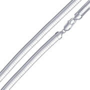 Cadena Omega Plana de 4 mm en Plata 925 – Acabado pulido