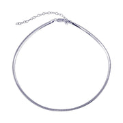Cadena Omega Plana de 4 mm en Plata 925 – Acabado pulido