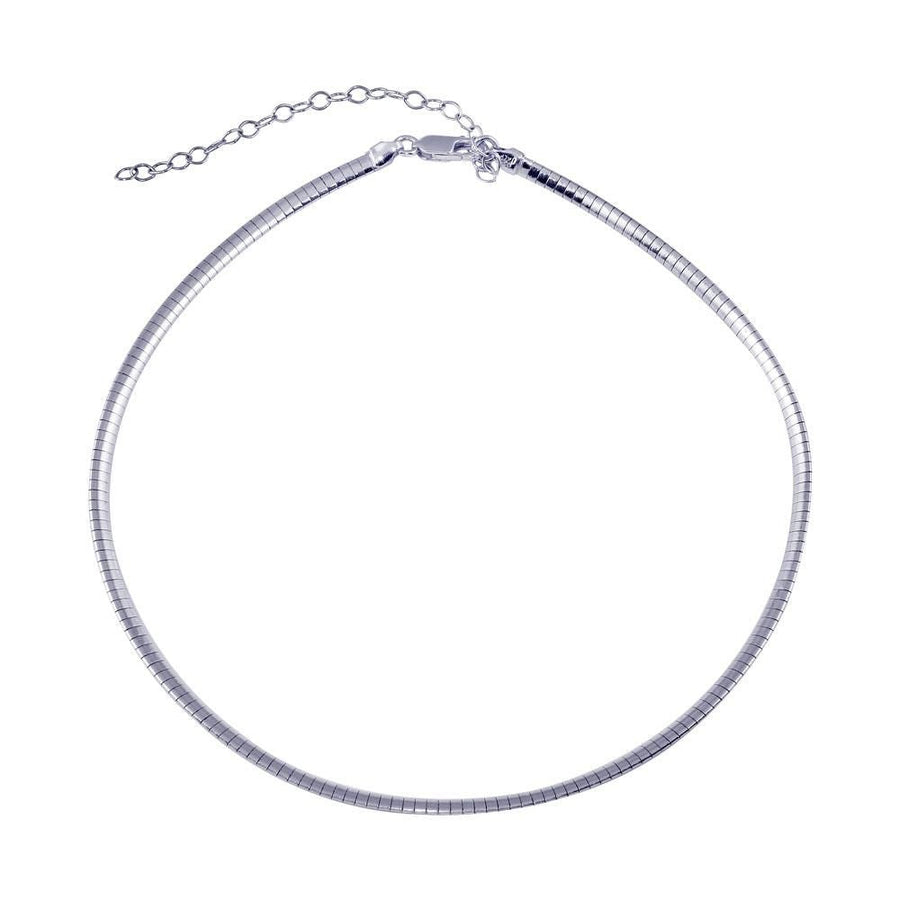 Cadena Omega Plana de 4 mm en Plata 925 – Acabado pulido