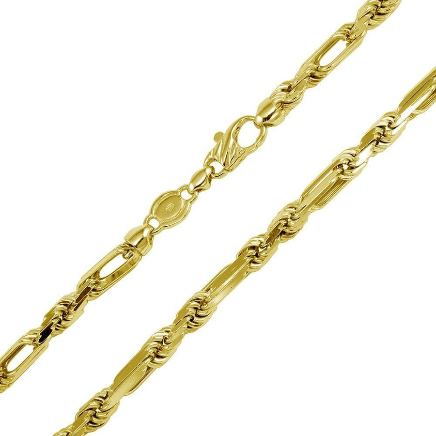 Cadena Figarope de 4,6 mm en Plata 925 – Textura trenzada