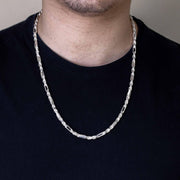 Cadena Figarope de 4,6 mm en Plata 925 – Textura trenzada
