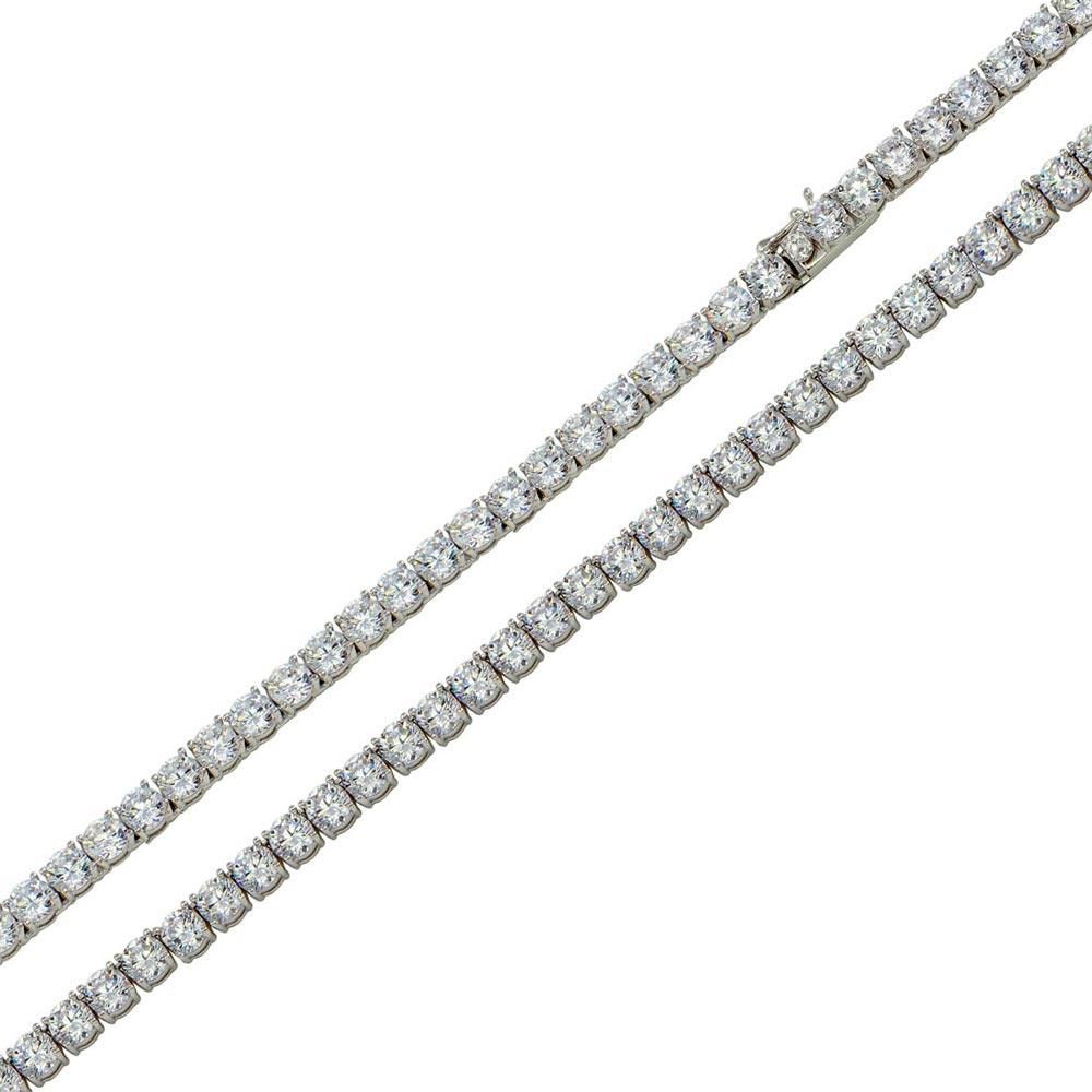 Cadena Tennis Zirconia 3mm - Plata 925 con Rodio