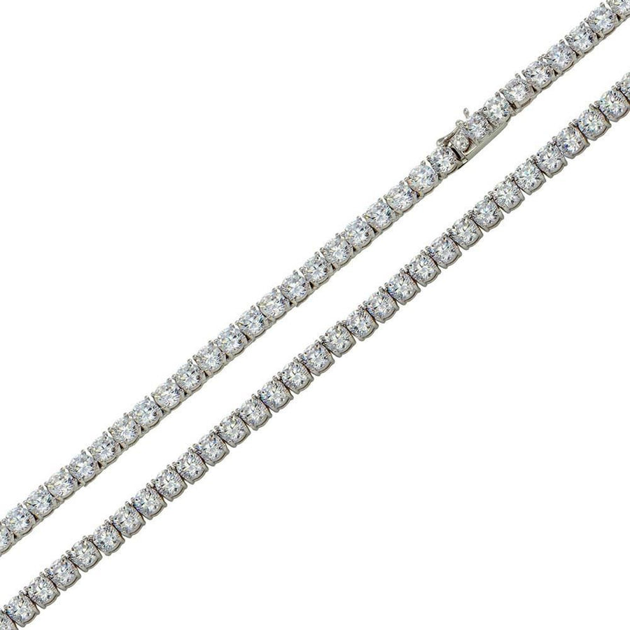 Cadena Tennis Zirconia 3mm - Plata 925 con Rodio