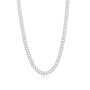 Cadena Miami con Circonitas de 7,2 mm en Plata 925 – Brillo que destaca