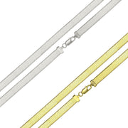 Cadena Espiga de 4,5 mm en Plata 925 – Textura con brillo