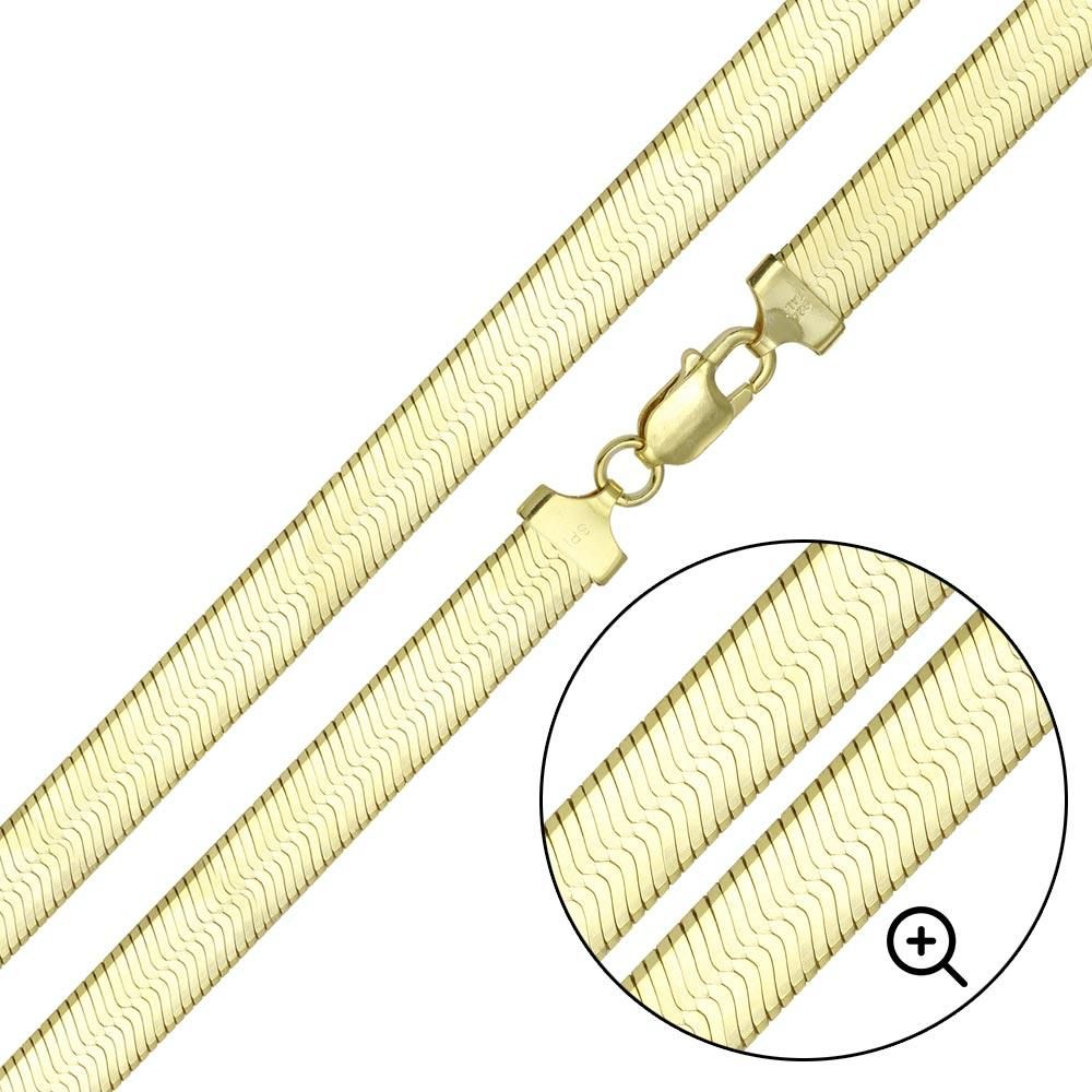 Cadena Espiga de 4,5 mm en Plata 925 – Textura con brillo
