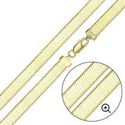 Cadena Espiga de 4,5 mm en Plata 925 – Textura con brillo