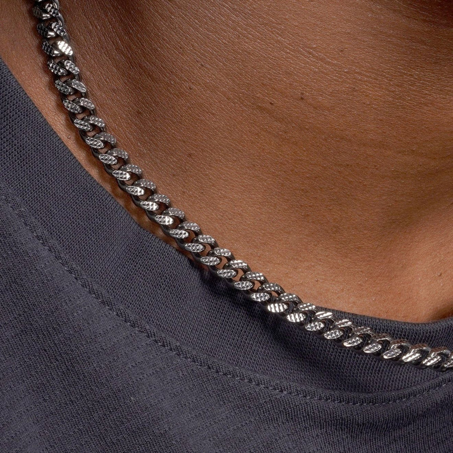 Cadena Miami Cubana Diamantada en Plata 925 – Estilo urbano