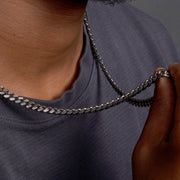 Cadena Miami Cubana Diamantada en Plata 925 – Estilo urbano
