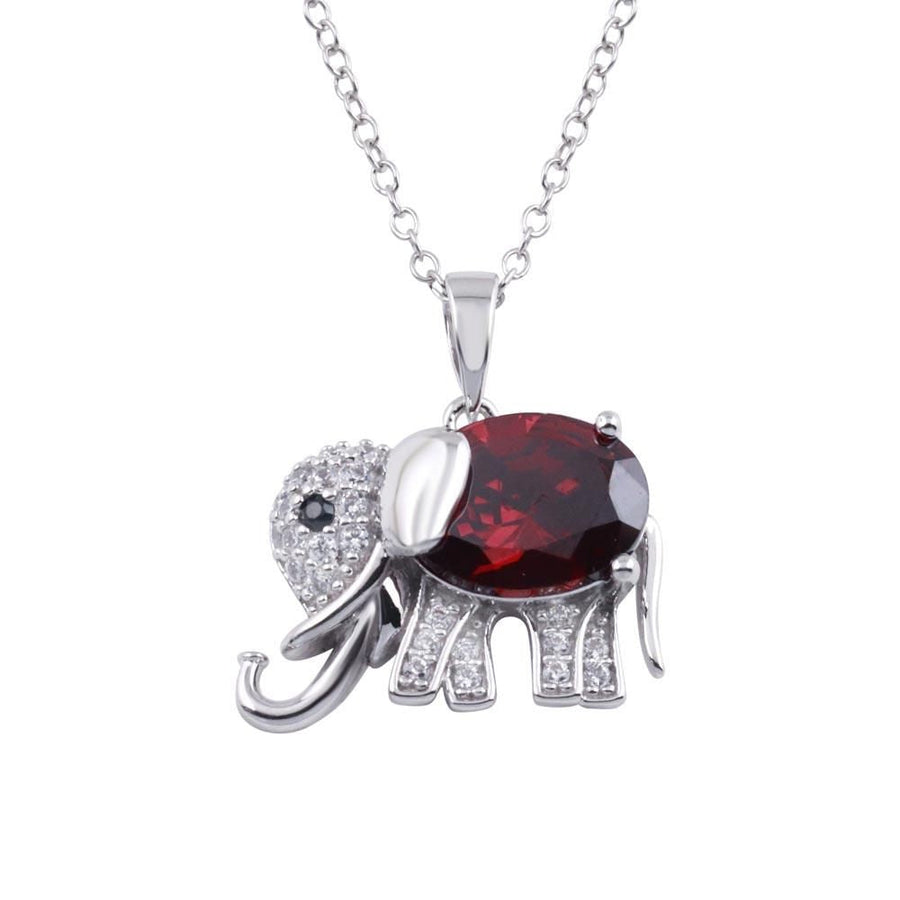 Collar Elefante con Piedra de Nacimiento en Plata 925 – Color personal