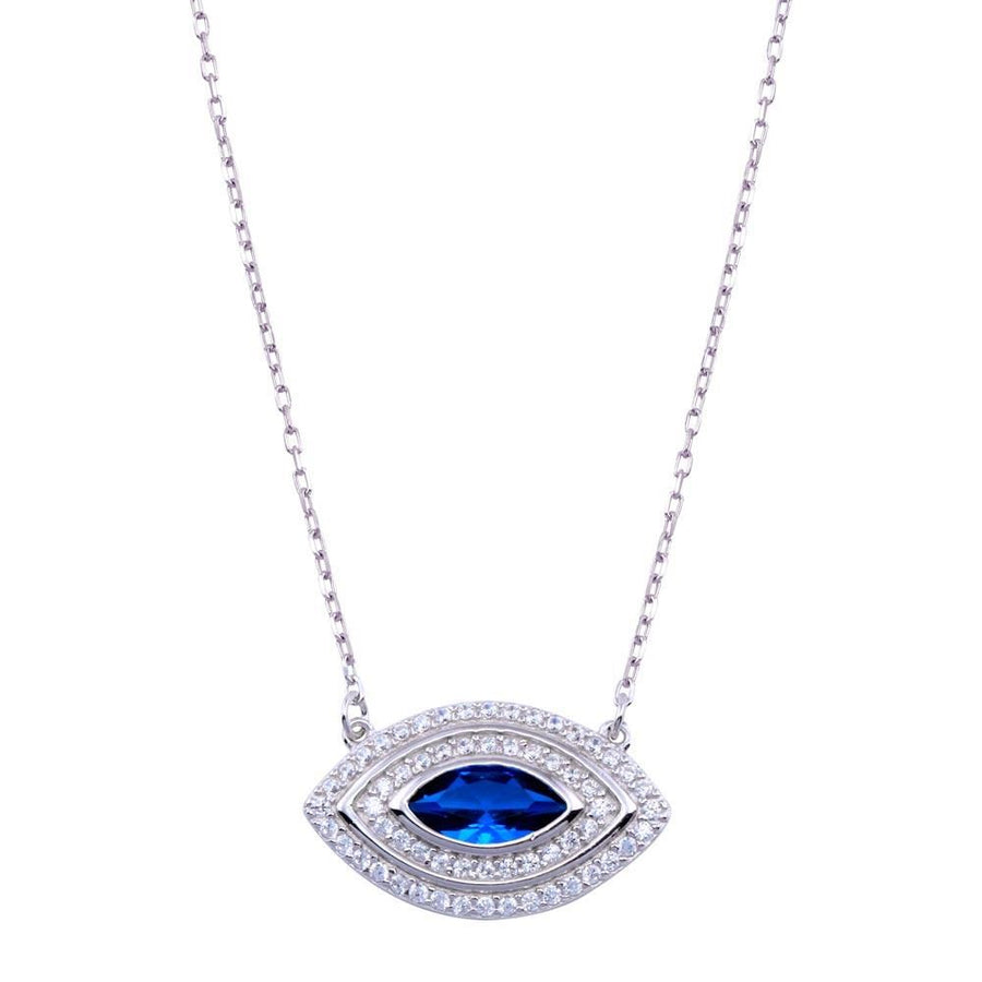 Collar Ojo Turco con Circonitas en Plata 925 – Protección y estilo