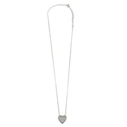 Collar Corazón Personalizable con Circonita en Plata 925 – Grabado especial