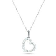Collar Corazón con Perla en Plata 925 – Delicadeza atemporal
