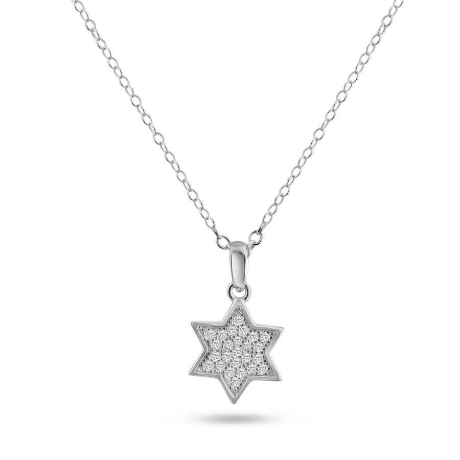 Collar Estrella de David en Plata 925 – Brillo con zirconia